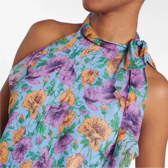 VERONICA BEARD Dali Floral Silk Top - Picture 2 of 12